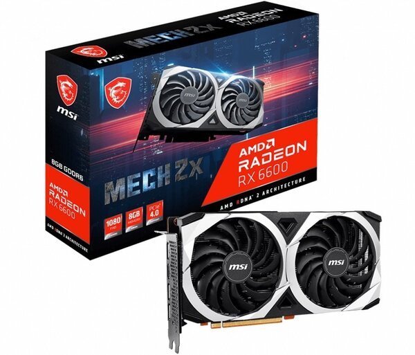 

Видеокарта MSI Radeon RX 6650 XT 8GB DDR6 MECH 2X (RX6650_XT_MECH_2X_8G_OC)