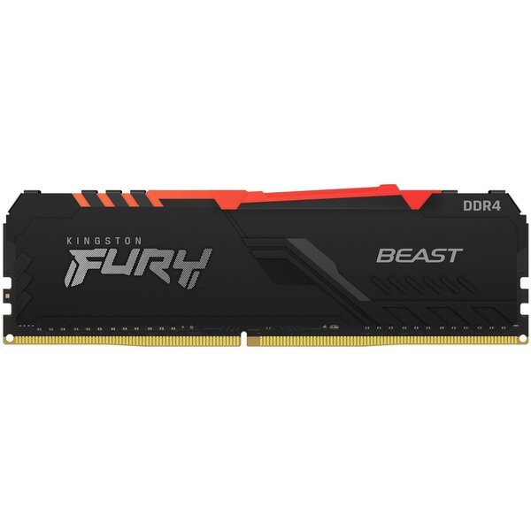 Акція на Память для ПК Kingston DDR4 3200 32GB Fury Beast RGB (KF432C16BBA/32) від MOYO
