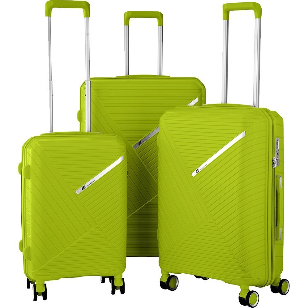 Набор чемоданов 2E SIGMA (L+M+S), зелёное яблоко (2E-SPPS-SET3-AG) фото 