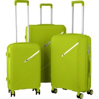 Набор чемоданов 2E SIGMA (L+M+S), зелёное яблоко (2E-SPPS-SET3-AG)