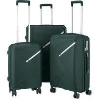 Набор чемоданов 2E SIGMA (L+M+S), изумрудный (2E-SPPS-SET3-EG)