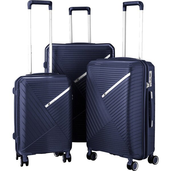 Акция на Набор чемоданов 2E SIGMA (L+M+S), тёмно-синий (2E-SPPS-SET3-NV) от MOYO