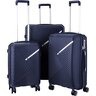 Набор чемоданов 2E SIGMA (L+M+S), тёмно-синий (2E-SPPS-SET3-NV) фото 
