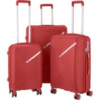 Набор чемоданов 2E SIGMA (L+M+S), красный (2E-SPPS-SET3-RD)