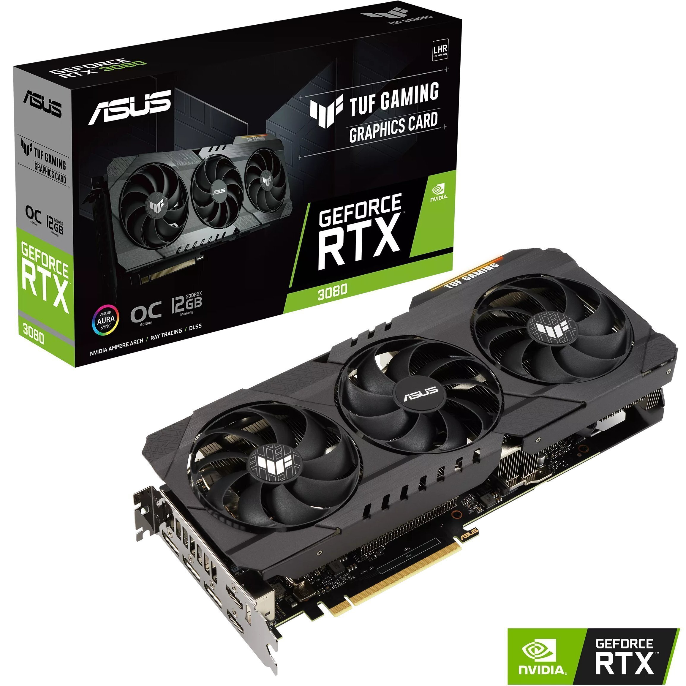 

Видеокарта ASUS GeForce RTX3080 12GB GDDR6X TUF GAMING OC (TUF-RTX3080-O12G-GAMING)
