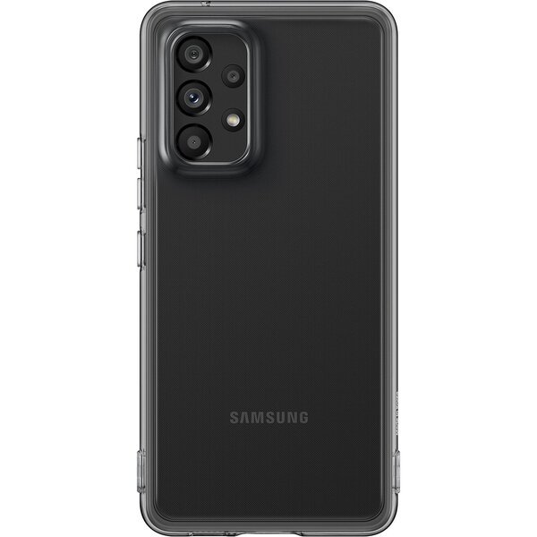 Акція на Чехол Samsung для Galaxy A53 5G Soft Clear Cover Black (EF-QA536TBEGRU) від MOYO