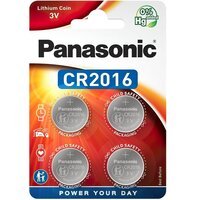 Батарейка Panasonic CR2016 блистер, 4 шт (CR-2016EL/4B)