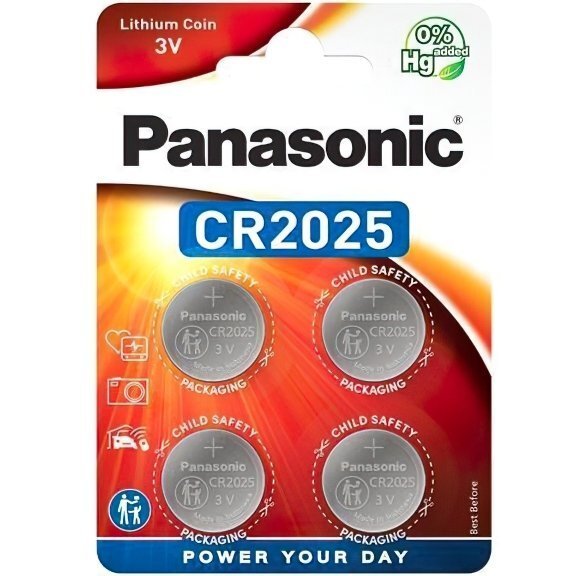 Батарейка Panasonic CR 2025 Lithium * 4 (CR-2025EL / 4B) (1120006)