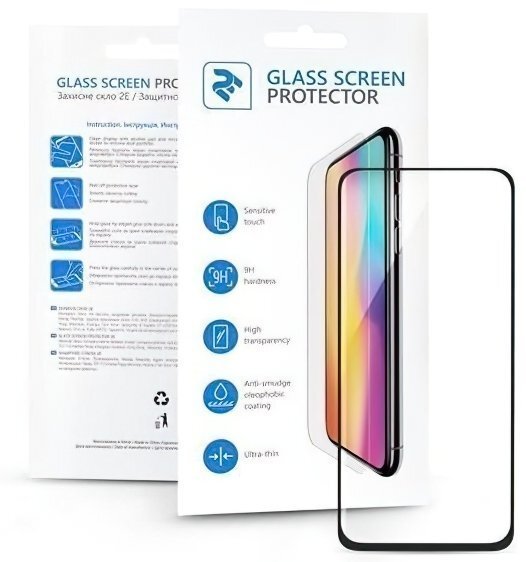 Защитное стекло 2E для Xiaomi Redmi 10C 2.5D FCFG Black border (2E-MI-10C-SMFCFG-BB) фото 