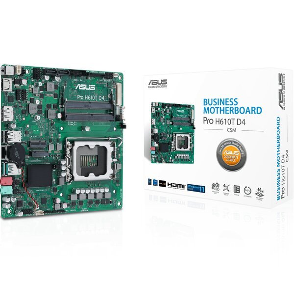 

Материнcкая плата ASUS PROH610TD4-CSM (PRO_H610T_D4-CSM)