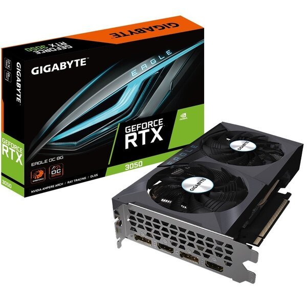 

Видеокарта GIGABYTE GeForce RTX 3050 8G GDDR6 EAGLE OC (GV-N3050EAGLE_OC-8GD)