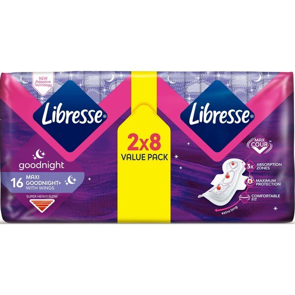 

Гигиенические прокладки Libresse Maxi Goodnight 16 шт.