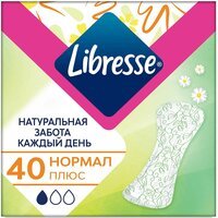 Прокладки гігієнічні Libresse Natural Care Pantyliners Normal 40 шт.
