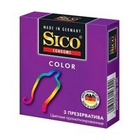 Презервативи латексні SICO Color кольорові ароматизовані №3