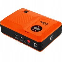 Пусковое устройство Neo Tools Jump Starter Power Bank, для автомобилей, 14000мАч, 2хUSB 5В, 12В, пуск 400A, компрессор 3.5 бар, фонарик LED