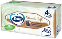Косметичні серветки Zewa Natural Soft 80шт.