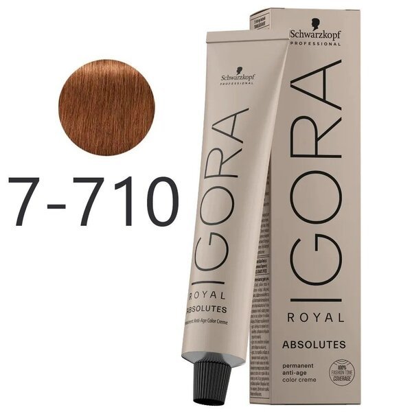

Среднерусый медный сандр Краска для седых волос IGORA ROYAL Absolutes 60 мл 7-710
