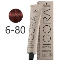 Темно-русявий червоний натуральний Фарба для сивого волосся IGORA ROYAL Absolutes 60 мл 6-80