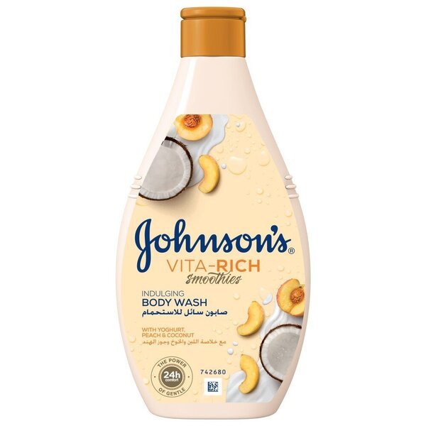 

JOHNSON’S® VITA-RICH СМУЗИ Расслабляющий гель для душа с йогуртом, кокосом и экстрактом персика 250 мл
