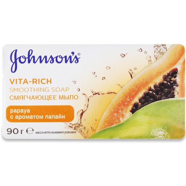 

Мыло туалетное Johnson’s Body Care Vita Rich С экстрактом папайи 90г