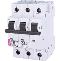 Автоматичний вимикач ETI, ETIMAT 10 3p C 40А (10 kA) (2135720)