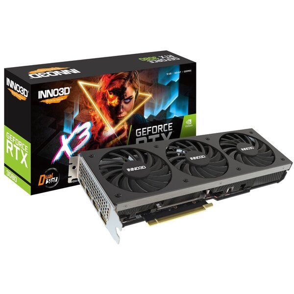 

Видеокарта INNO3D GeForce RTX3080 10Gb GDDR6X X3 LHR (N30803-106X-1810VA44H)