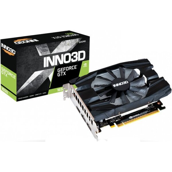 

Видеокарта INNO3D GeForce GTX1650 4Gb GDDR6 Compact (N16501-04D6-1177VA19)