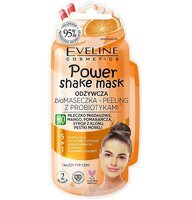 Eveline Cosmetics Power shake mask живильна біологічна маска-пілінг з пробіотиками 10 мл