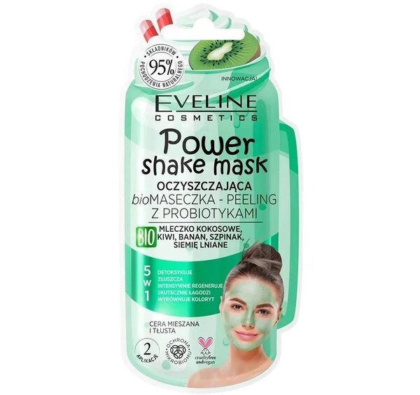 

Eveline Cosmetics Power shake mask очищающая био маска-пилинг с пробиотиками 10 мл