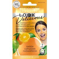 Eveline Cosmetics Энергезирующая bio маска для лица с натуральным скрабом orange & lime серии look delicious, 10мл