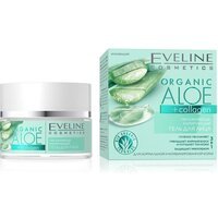 Eveline Cosmetics Зволожуючий гель для обличчя для нормальної та комбінованої шкіри серії organic aloe+collagen,
