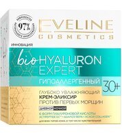 Eveline Cosmetics Гіпоалергенний крем-еліксир, що глибоко зволожує, проти перших зморщок 30+ серії biohyaluron expert, 50