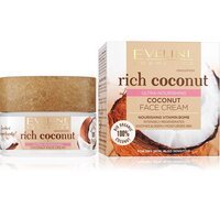 Eveline Cosmetics Мультиживильний кокосовий крем для обличчя для сухої та чутливої шкіри серія rich coconut, 50 мл