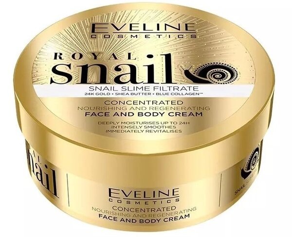 Eveline Cosmetics Концентрированный питательно-регенерирующий крем для лица и тела серии royal snail, 200мл