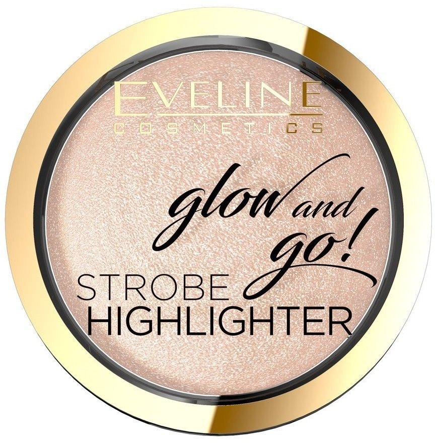 Eveline Cosmetics Glow and go!: запечений хайлайтер для обличчя – 01 сhampagne 8,5 гр.фото