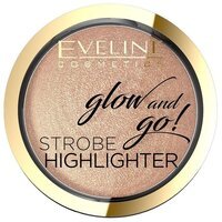 Eveline Cosmetics Glow and go!: запеченный хайлайтер для лица – 02-gentle gold 8,5 гр.