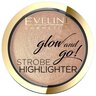 Eveline Cosmetics Glow and go!: запечений хайлайтер для обличчя – 02-gentle gold 8,5 гр.фото