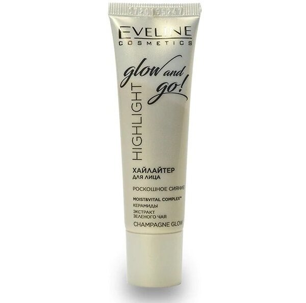 

Eveline Cosmetics Хайлайтер для лица - champagne glow серии highlight glow and go! 20мл