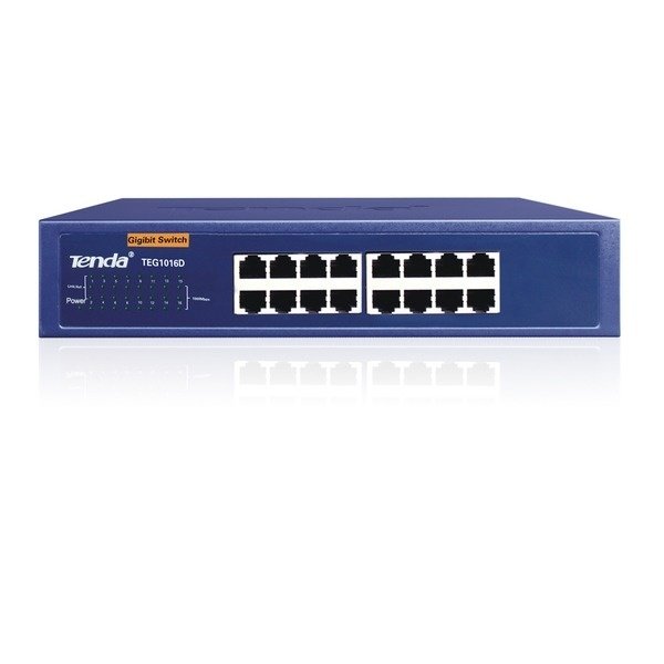 

Коммутатор TENDA TEG1016D 16port 10/100/1000BaseT 11" metal case (TEG1016D)