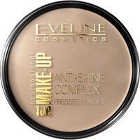 Eveline Cosmetics Пудра матувальна мінер.з шовком ANTI-SHINE COM №35 Golden Beige