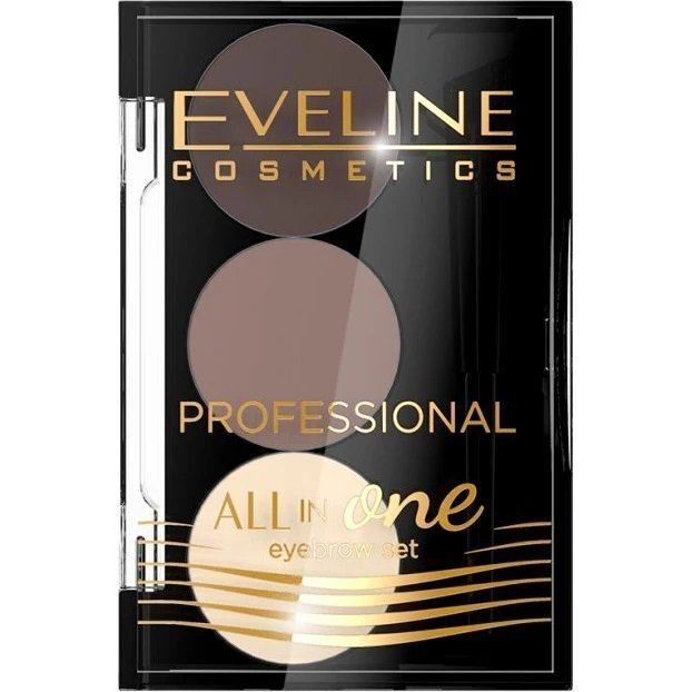 Eveline Cosmetics Профессиональный набор для стилизации и макияжа бровей №1 серии all in one фото 