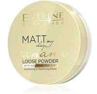 Eveline Cosmetics MATT MY DAY LOOSE POWDER: Транспорентная матирующая пудра - BANANA 6 гр.