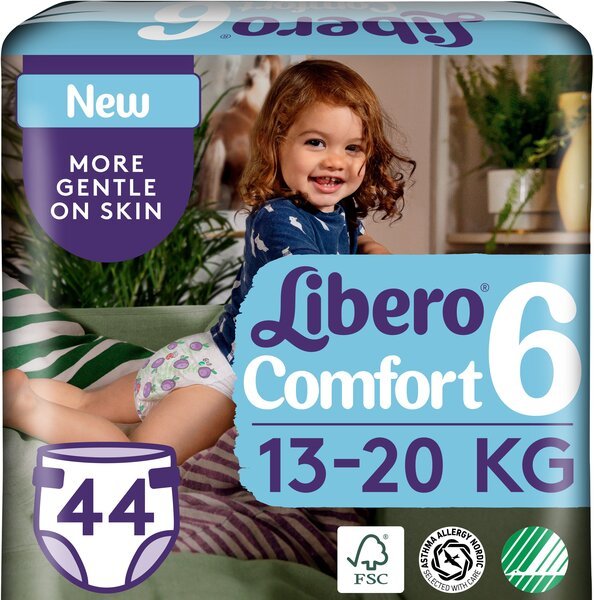 

Подгузник детский Libero Comfort 6 44шт