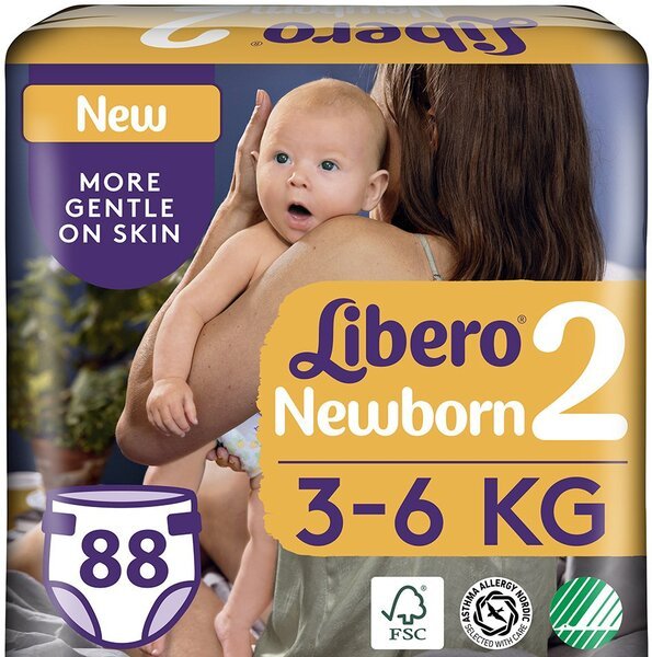 

Подгузник детский Libero Newborn 2 88шт