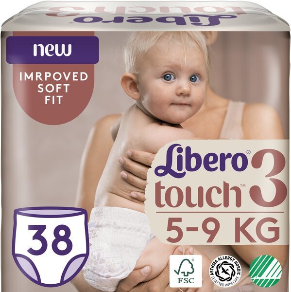 

Подгузник детский Libero Touch Pants 3 38шт