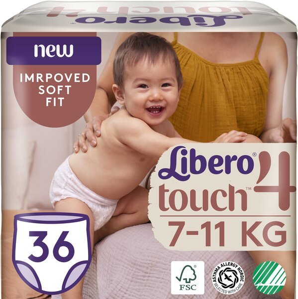 

Подгузник детский Libero Touch Pants 4 36шт