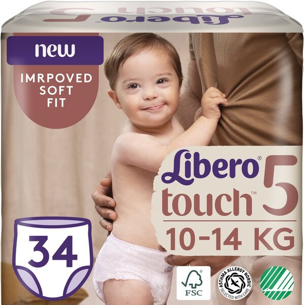 

Подгузник детский Libero Touch Pants 5 34шт