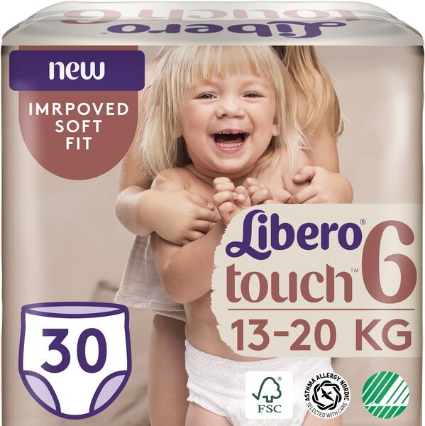 

Подгузник детский Libero Touch Pants 6 30шт