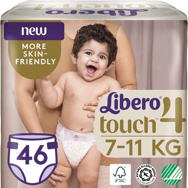 

Подгузник детский Libero Touch 4 46шт
