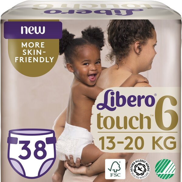 

Подгузник детский Libero Touch 6 38шт